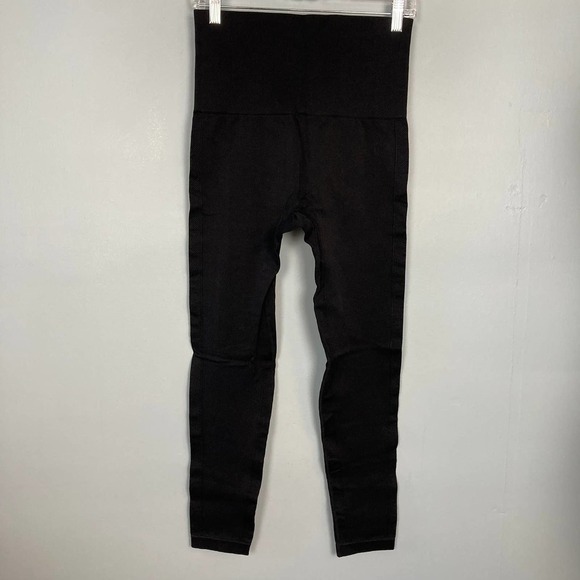 𝅺homma Black Seamless High Waisted Compression Leggings Women's Size XL - Picture 9 of 12